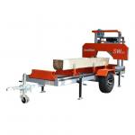 9HP Gasoline Engine Portable Horizontal Band Sawmill Diesel Mobile Band Sawmill for sale