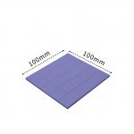 Rubber Thermal Conductivity Pad Parts High Temperature Silicone Pad ISO9001 for sale
