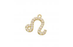 China Micro Pave 18K Gold Pendant Diamond CZ Gold Constellation Pendant supplier