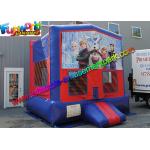 Commercial Grade 0.55mm Disney Inflatable Frozen Bouncy Castles With 4 x 4 for sale