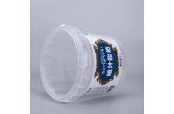China Custom Logo IML Plastic Cheese Ice Cream Packaging Box with ISO9001SGS Certificate supplier