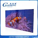 P3.91 Transparent LED Video Wall Dustproof Front IP65/Back IP42 for sale