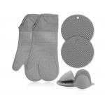 Extra Long Oven Mitts Pot Holder CIQ Approved Stainresistant Thickened Lining for sale