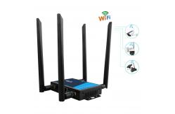 China SMA External Antenna CPE Wireless Sim Card Industrial 4G Router With Wifi Repeater supplier