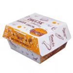 Paperboard Custom Printed Food-Grade Greaseproof Burger Boxes Eco-Friendly Fast Food Packaging Solutions for Country Marke for sale