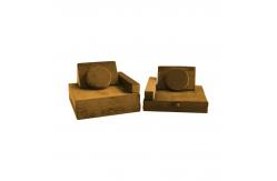 China 10pcs Modular Foam Kids Play Sofa Velvet Fabric Polyester Climbing Couch supplier