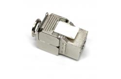 China Rj45 180 Degree Shielded Stp Ftp Zinc Alloy Keystone Jack Module Tool Free supplier