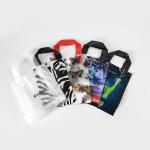 Biodegradable 40 micron Custom Plastic Shopping Bag With Loop Handle for sale