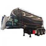 China Factory Cement Bulker Trailer 4 Alex 45cbm Powder Bulk Cement Tanker Truck Transporter Cement Tank for sale