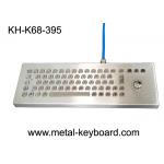 Waterproof Desktop Metal Computer Keyboard with Laser Trackball , Rugged Keyboard for sale