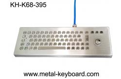 China Waterproof Desktop Metal Computer Keyboard with Laser Trackball , Rugged Keyboard supplier
