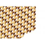 Copper Color Half Round Decorative Wire Mesh, Building Exterior Facades Mesh for sale