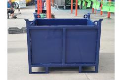 China Space Saving Storage Solution Stacking Steel Cage With Foldable Design supplier