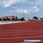 Spike Resistant Permeable Sandwich System Running Track Aging Resistance 