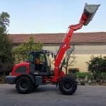 Changchai Engine Mini Telescopic Wheel Loader With Extend Bucket Boom