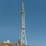 Cellular Self Supporting Antenna Telecommunication Tower 45 Meter for sale