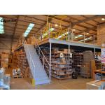 Industrial Mezzanine Steel Structure Loading Capacity 300-1000 Kg/Sqm Galvanized Optional for sale