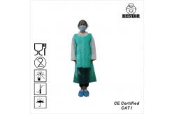 China Green PE Extra Large Disposable Lab Aprons 6XL For Hygiene Rule supplier