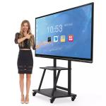 Mobile Electronic Smart Board , IR Touch With 20 Points 4k Interactive Whiteboard for sale