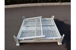 China Industrial Galvanized Wire Mesh Pallet Cage With 500 - 1000kg Load Capacity supplier