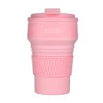 5.5*13cm 12oz Drinkware Bottle Collapsible Silicone Coffee Cup Gift Customization