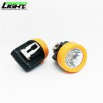 Powerful 143Lm Illuminous Rechargeable Wireless Mining Underground Cordless Cap Lamp Led Head Helmet Lamps for sale