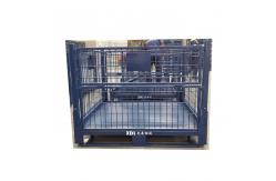 China Foldable Stillage Pallet Cage Depth 800mm With Padlock Locking System supplier