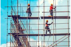 China Pre Galvanized Walk Through Frame Scaffolding Safety Stability For Construction supplier