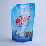 Refillable Liquid Pouches Aluminium 60mic Spout Pouch Packaging For Washing Powder for sale