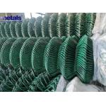High Quality Green PVC Coated Diamond Chain Link Mesh Fence 50mm*50mm For Gardens for sale