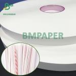 24gsm 28gsm Eco - friendly Straw Wrapping Paper White Rolls 26mm 29mm 32mm for sale