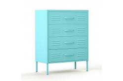 China 4 Drawers Home Use Metal Storage Half Height Locker With Stand Leg supplier
