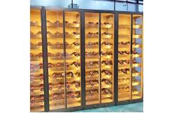 China Luxury Foldable Bar Have Glass Easy Move Steel Wine Cabinet supplier