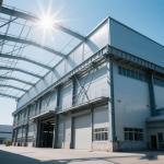 Corrugated Steel Panel Prefab Metal Warehouse Anti Corrosion Coating Free Design for sale
