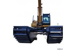 China Customized Floating Amphibious Pontoon For Excavator Cat 320 SY215 PC200 Chassis supplier