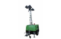 China 5.5m Height 200W LED Mobile Light Tower Mechanical Lifting supplier