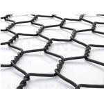 100% Pet Polyester Material Hexagonal Wire Mesh Net Black Color for sale