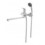 Long-spout Single Lever  Bath Mixer Tap  for Wall Installation, Chrome for sale