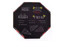China Custom Different Shape Biodegradable Kraft Pizza Boxes Eco-Friendly Fast Food Packaging supplier