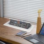 Office Furniture Desktop Power Sockets Pop Up With 30cm Connected Wires for sale
