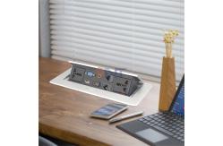China Office Furniture Desktop Power Sockets Pop Up With 30cm Connected Wires supplier