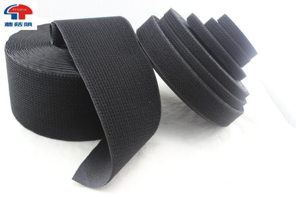 Black Strong Nylon Hook And Loop Self Sticky Touch And Close Fastener