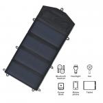 Lightweight 740g Portable Solar Panel Charger 21W 28W ETFE Folding Foldable Panel for sale