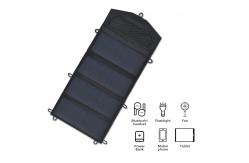 China Lightweight 740g Portable Solar Panel Charger 21W 28W ETFE Folding Foldable Panel supplier