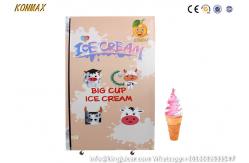 China 5 Liter Hypermarket Coin Ice Cream Machine Automatic Cleaning supplier