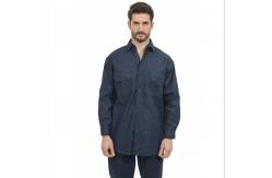 China CFR Long Sleeve Denim Welding Shirt 280gsm CAT 2 UL Certificate supplier
