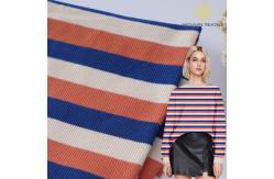 China Lycra Cotton Pique Knit Fabric 163cm Yarn Dyed Stretch Soft Texture supplier