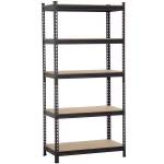 Metal Custom MDF Shelves Slotted Angle Steel Shelving Industrial Rivet Shelving Manufacturers for sale