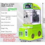 Display Screen-equipped Green Automatic Vending Machine Children's Arcade Game Mini Claw Machine for sale