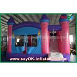 Inflatable Bouncy Slides 0.55mm PVC Inflatable Bouncer Dream Princess Castle Trampoline